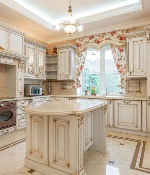 modern multifunctional kitchen island in Brandon FL with seating storage and workspace