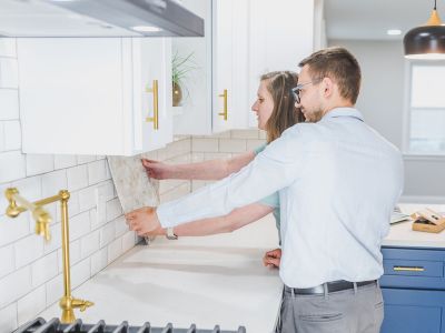 professional kitchen remodeling team working on a kitchen renovation in Brandon FL
